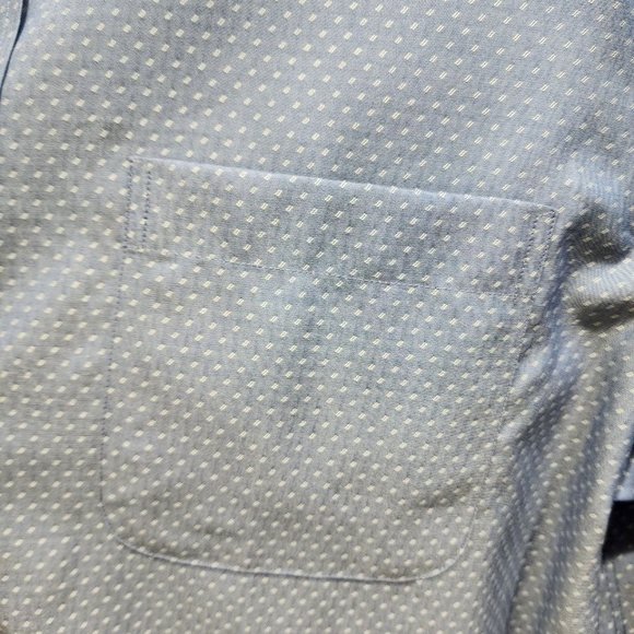 Kirkland Signature Shirt Men's Size L Blue Long Sleeve Classic Button Up NEW - Picture 9 of 14